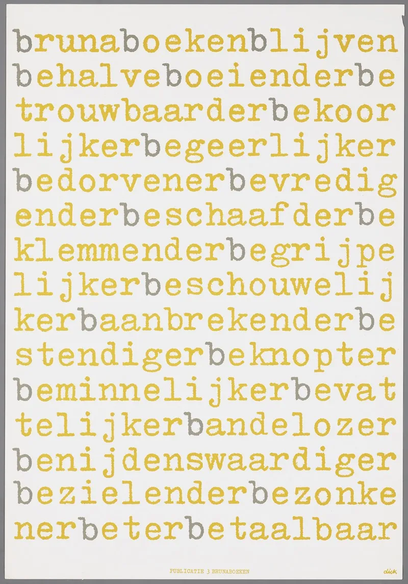 Bruna Boeken Wall Art by Dick Bruna - High-Resolution Digital Print