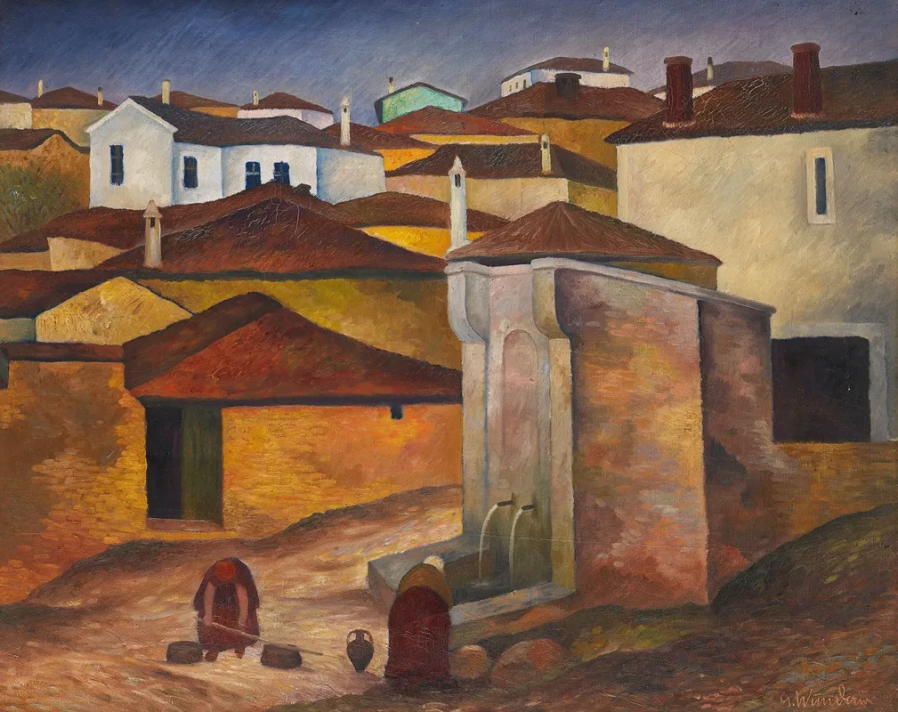 Brunnen In Veles Mazedonien