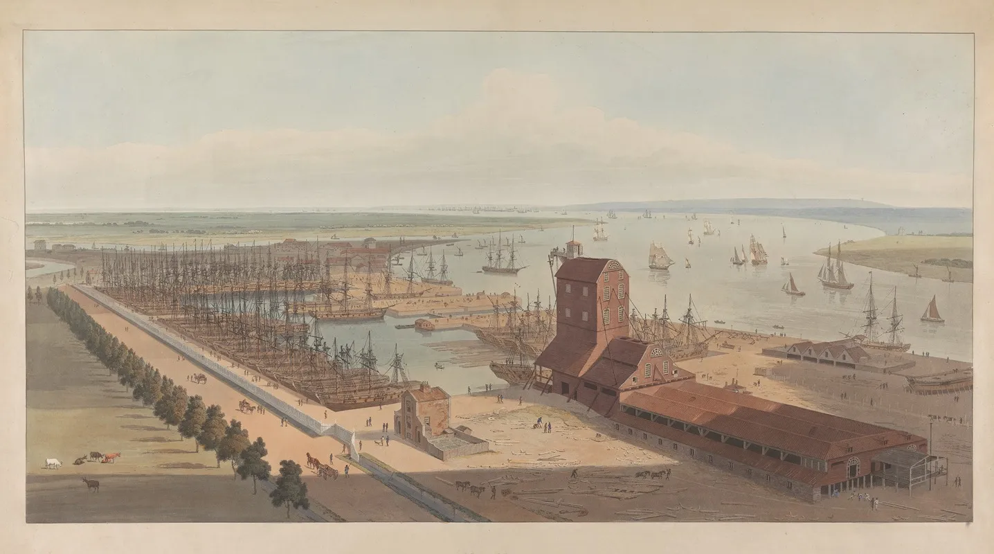 Brunswick Dock On The Thames At Blackwall