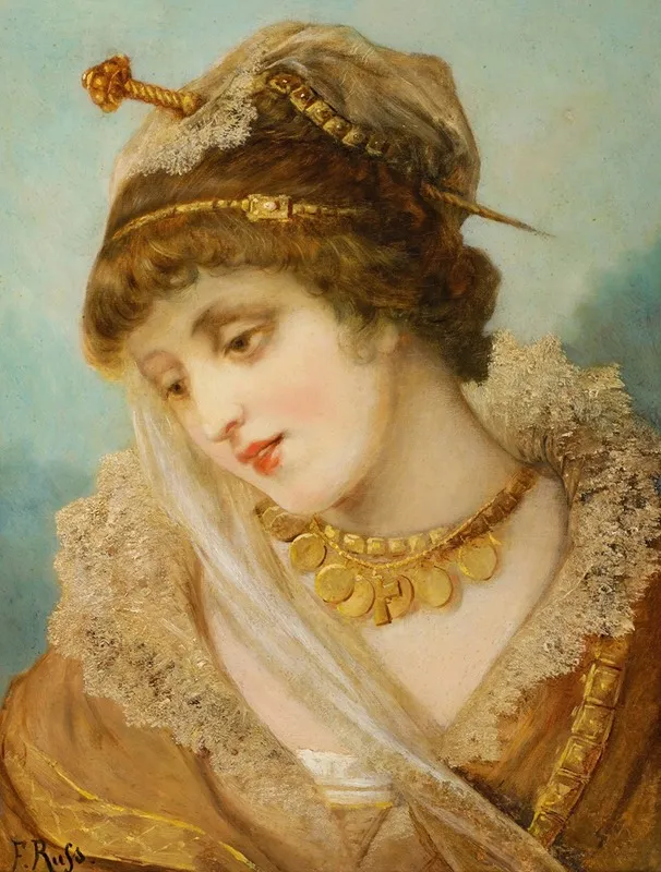 Brustbild Einer Dame Im Reichen Kostum Wall Art by Franz Russ The Elder - High-Resolution Digital Print