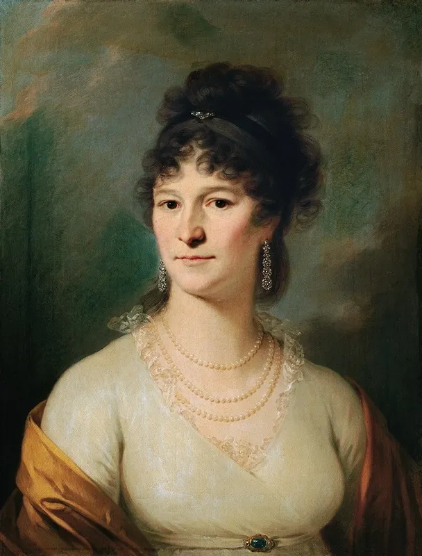 Brustbild Einer Dame Wall Art by Johann Baptist von Lampi the Elder - High-Resolution Digital Print