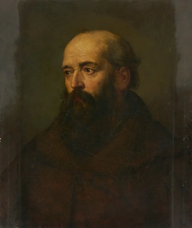 Brustbild Eines Kapuzinermonches Wall Art by Hermann Götz - High-Resolution Digital Print