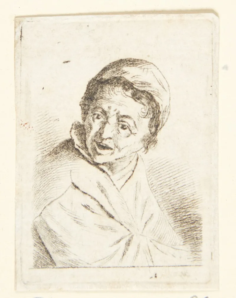 Brystbillede Af En Kvinde Vendt Mod Hojre Hovedet Drejet Mod Hojre Skulder Wall Art by Cornelis Pietersz. Bega - High-Resolution Digital Print