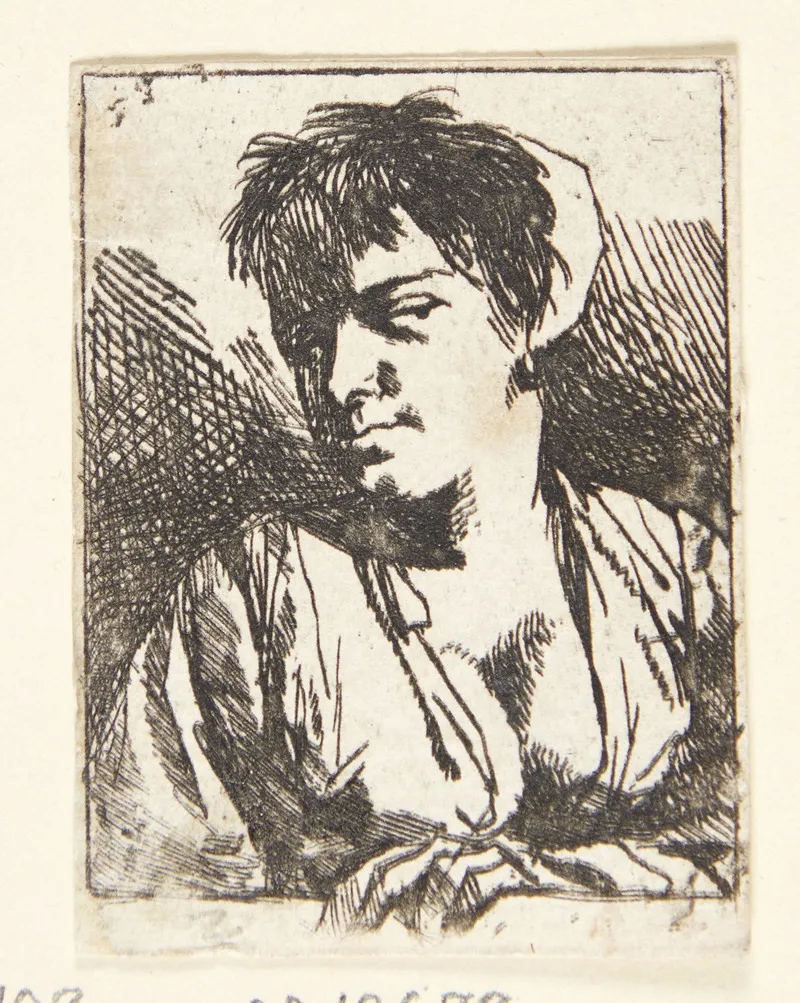 Brystbillede Af En Ung Bondekone Wall Art by Cornelis Pietersz. Bega - High-Resolution Digital Print