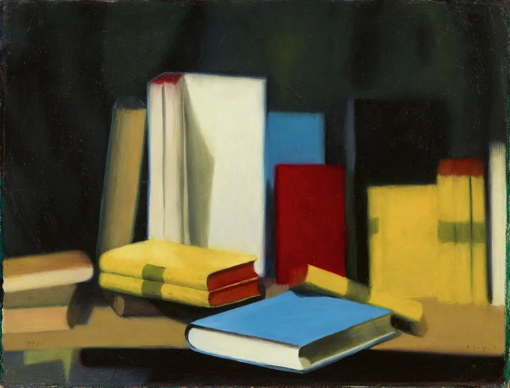 Bucherstillleben Wall Art by Arthur Segal - High-Resolution Digital Print