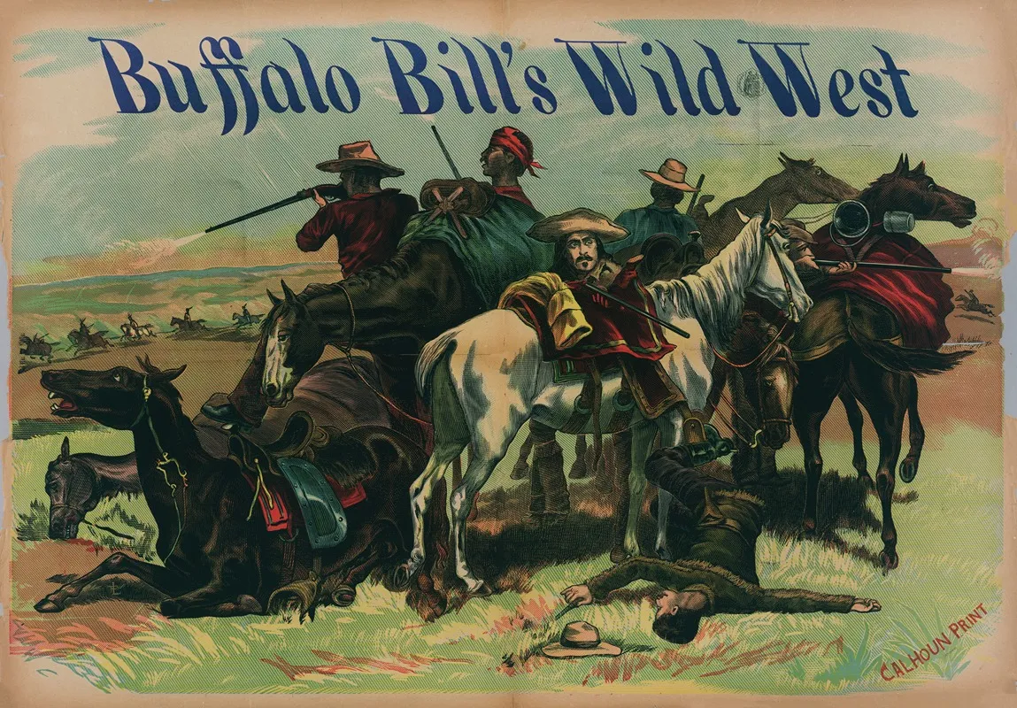 Buffalo Bills Wild West Wall Art by Calhoun Printing Co - High-Resolution Digital Print
