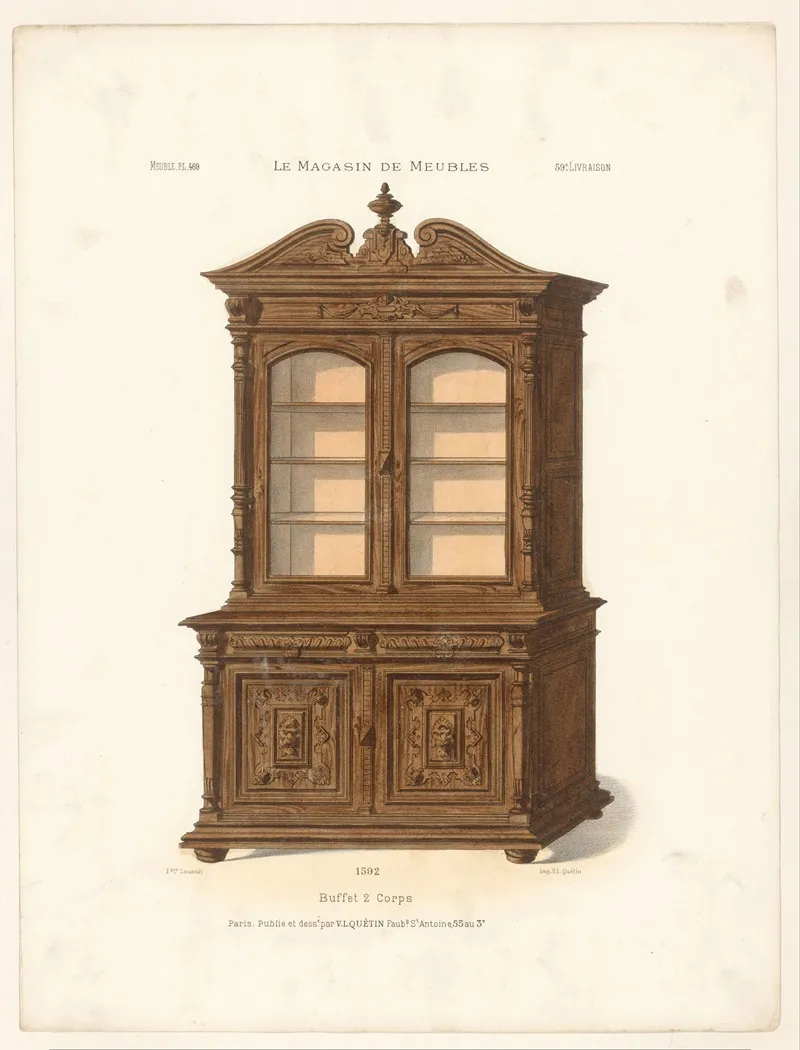 Buffet 2 Corps Wall Art by Victor Léon Michel Quétin - High-Resolution Digital Print
