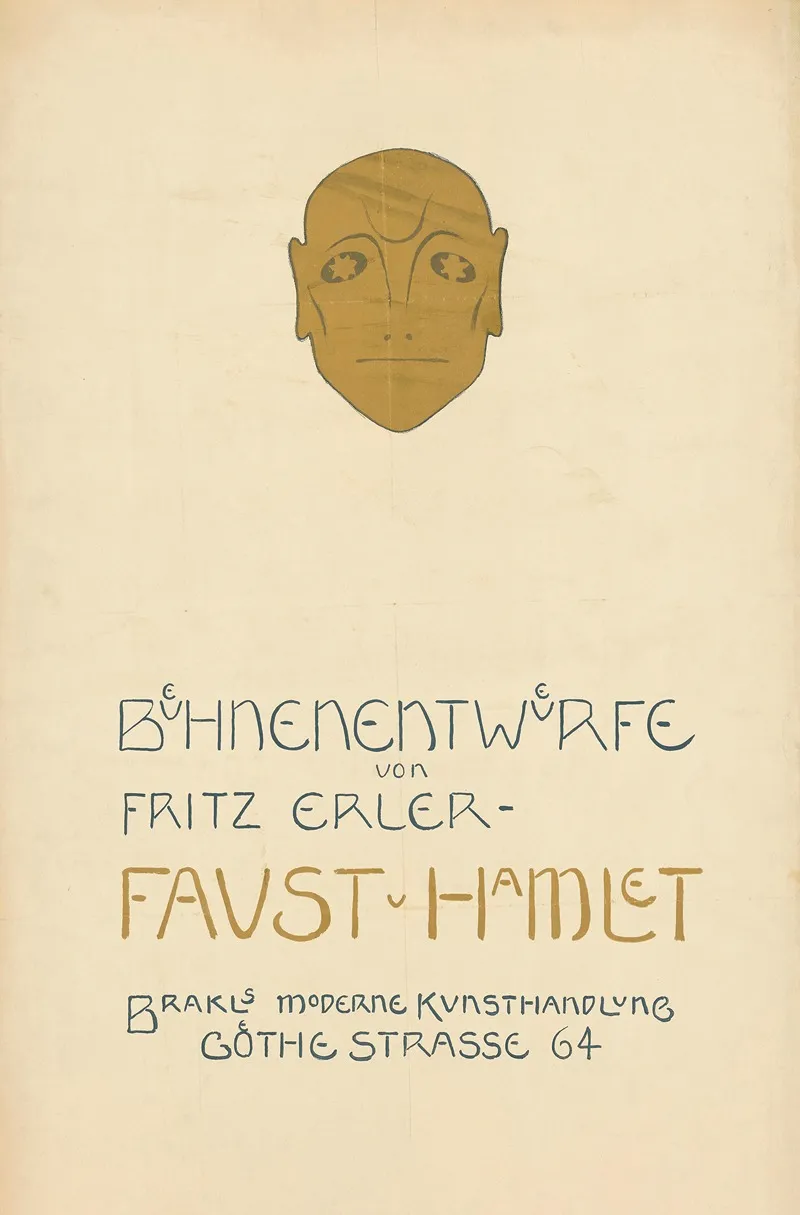 Buhnenentwurfe Von Fritz Erler Faust U Hamlet Brakls Moderne Kunsthandlung Wall Art by Fritz Erler - High-Resolution Digital Print