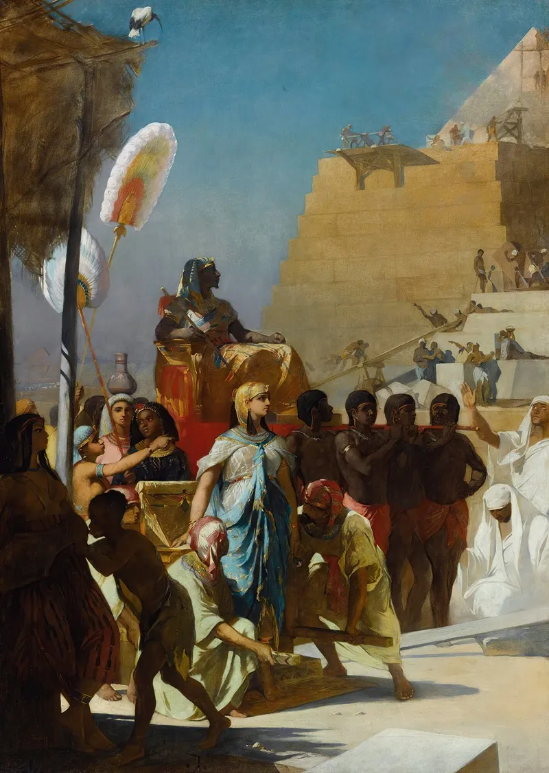 Building Of The Pyramids Wall Art by Max Thedy - High-Resolution Digital Print