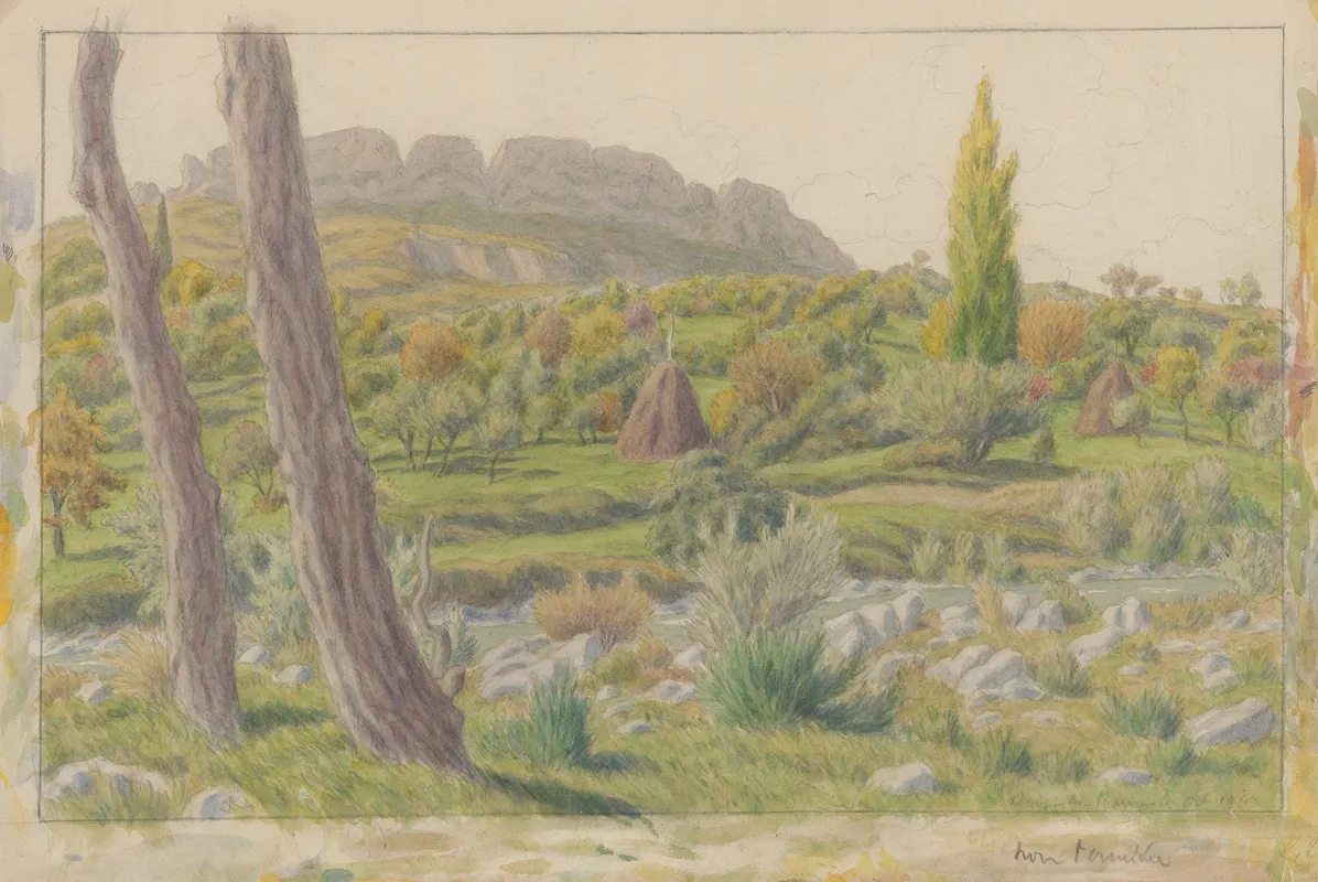 Buis Les Baronnies 2 Wall Art by Henri Rivière - High-Resolution Digital Print