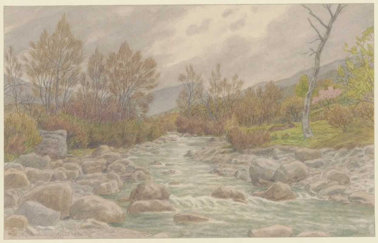 Buis Les Baronnies Le Menon Wall Art by Henri Rivière - High-Resolution Digital Print