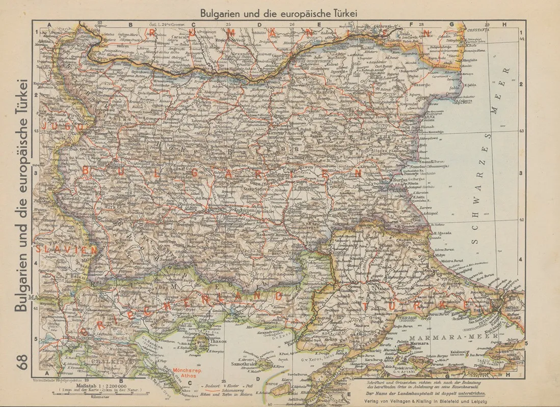 Bulgarien Und Die Europaische Turkei Wall Art by Wolfgang Preuss - High-Resolution Digital Print