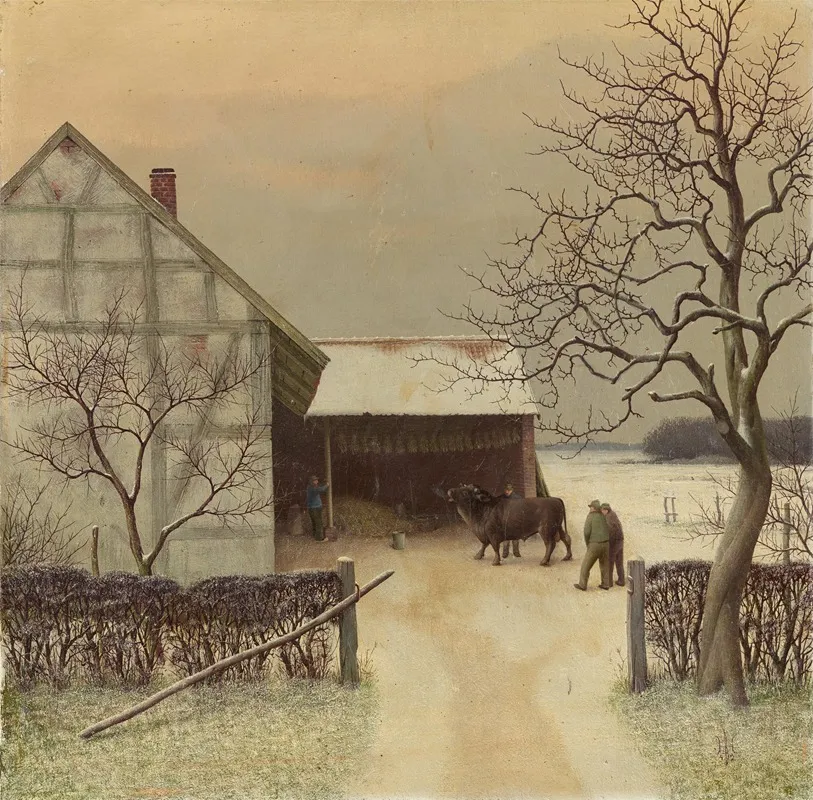 Bullenkauf Am Niederrhein Wall Art by Herbert Böttger - High-Resolution Digital Print
