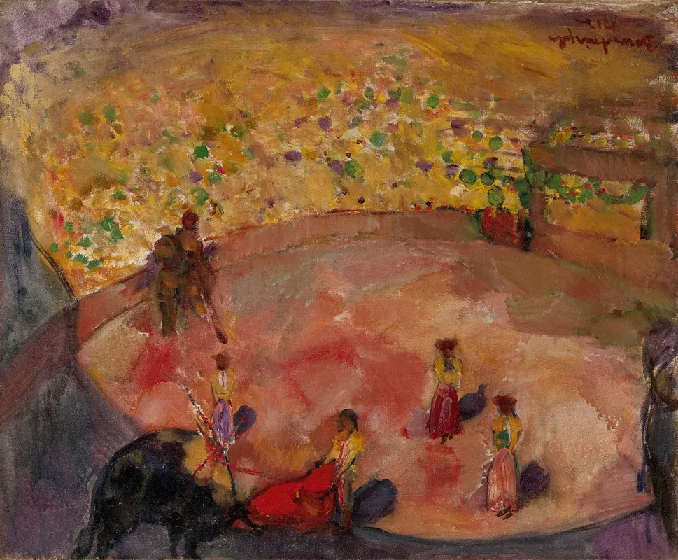 Bullfight 4 Wall Art by Boris Anisfeld - High-Resolution Digital Print