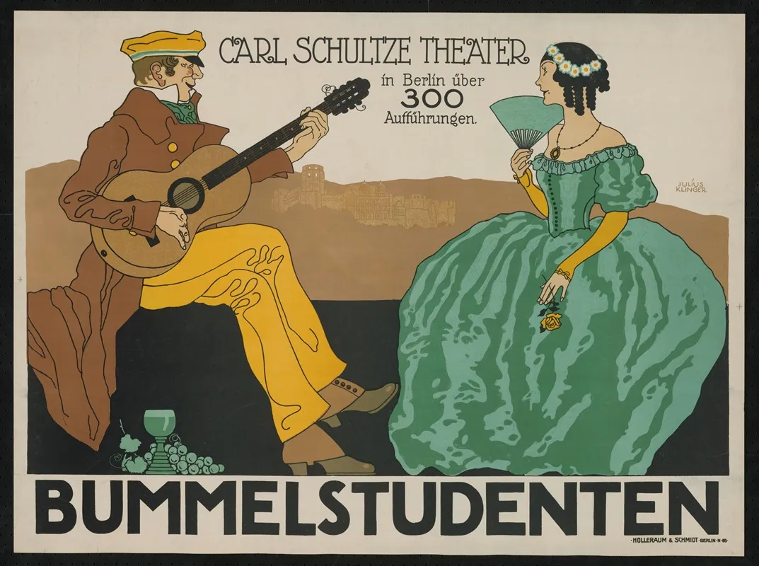 Bummelstudenten Qualitats Cigarre Wall Art by Julius Klinger - High-Resolution Digital Print