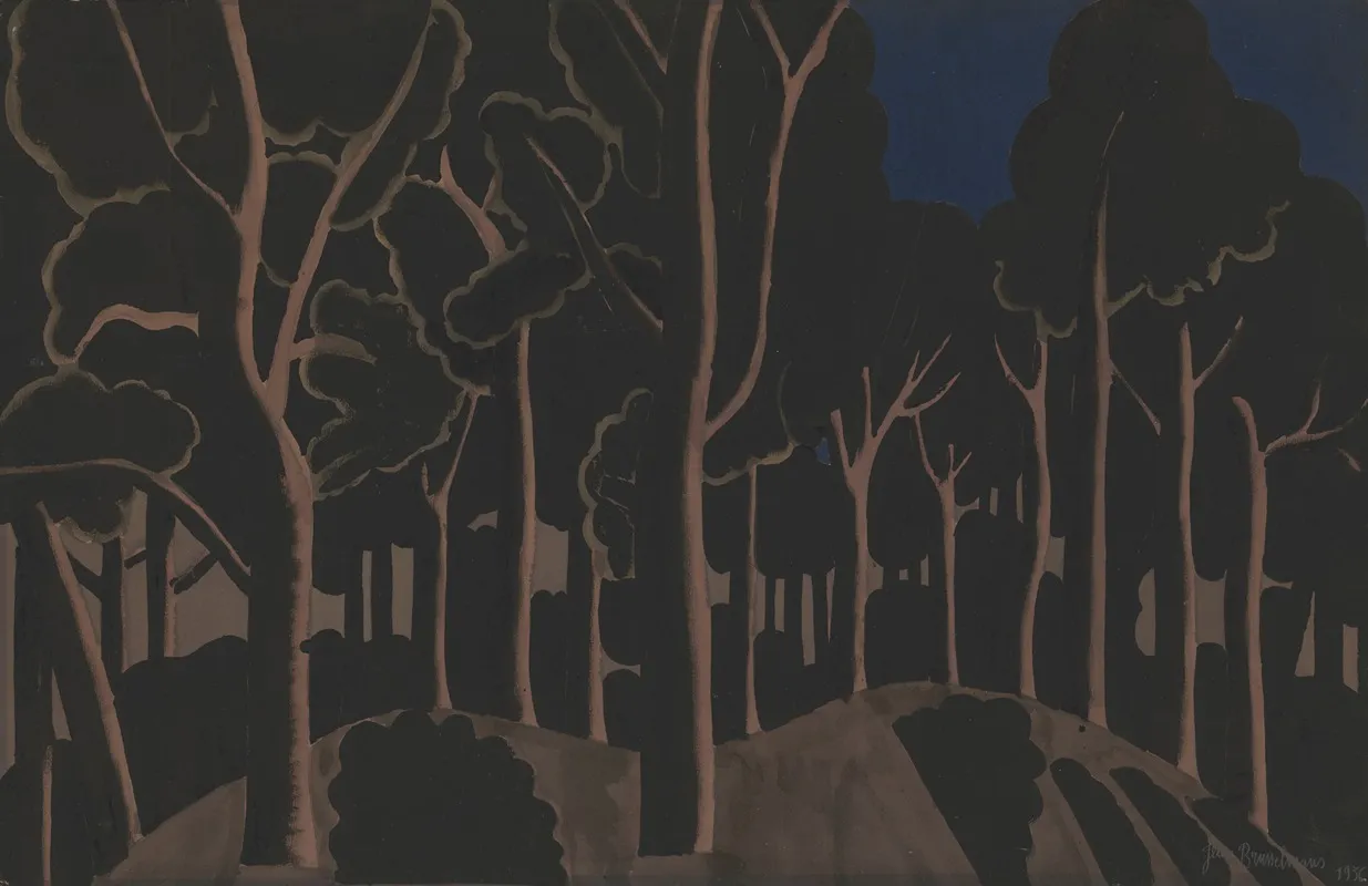 Bunch Of Trees Wall Art by Jean Brusselmans - High-Resolution Digital Print