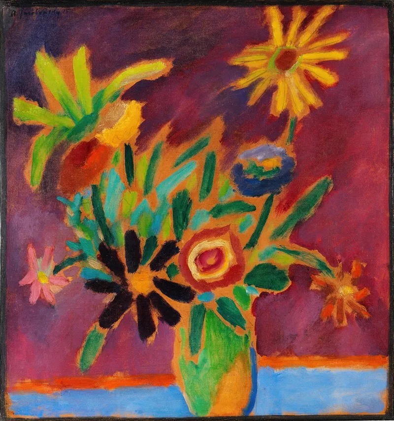 Bunte Blumen Wall Art by Alexej von Jawlensky - High-Resolution Digital Print