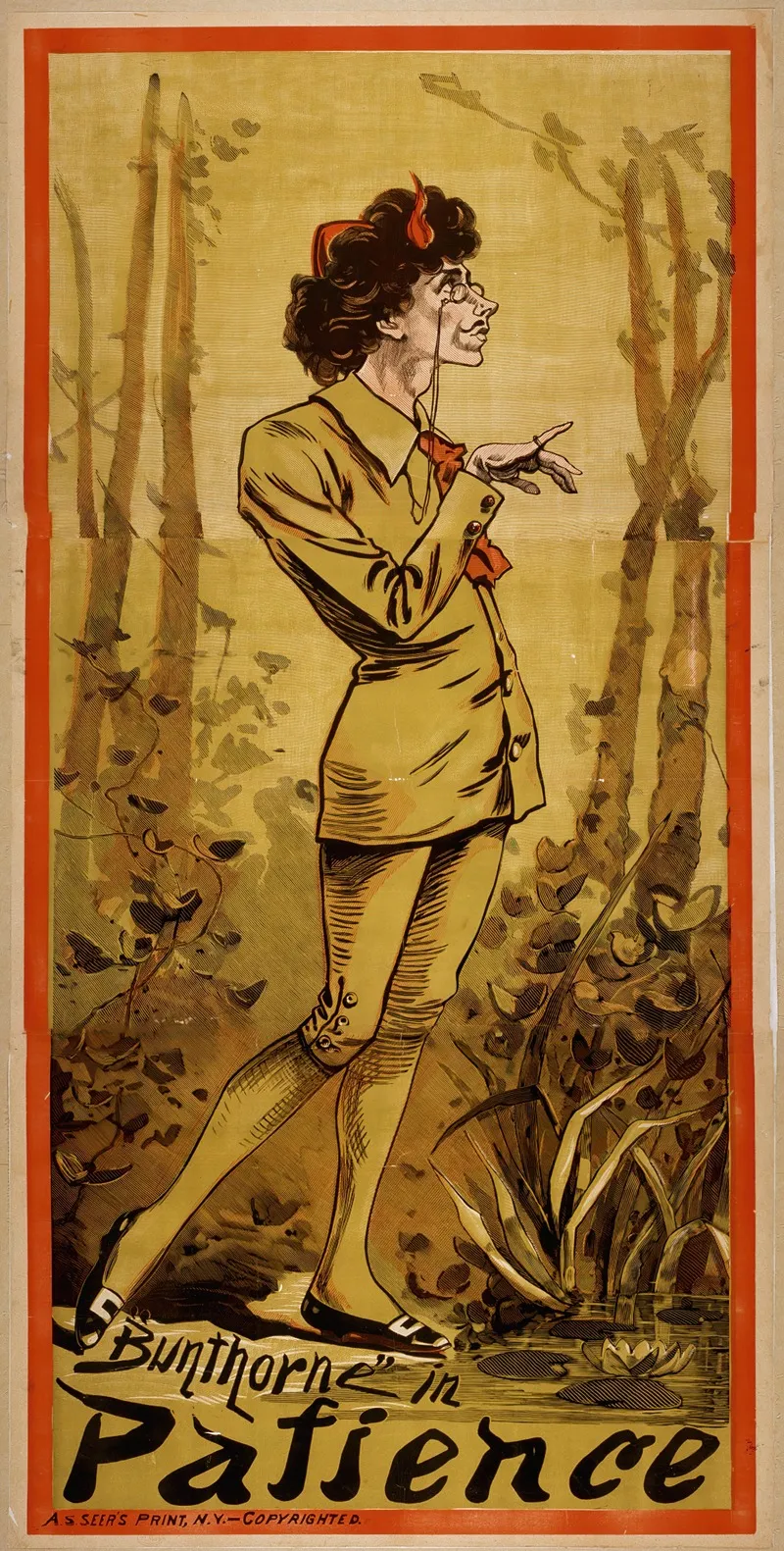 Bunthorne In Patience Wall Art by A.S. Seer's Litho. - High-Resolution Digital Print