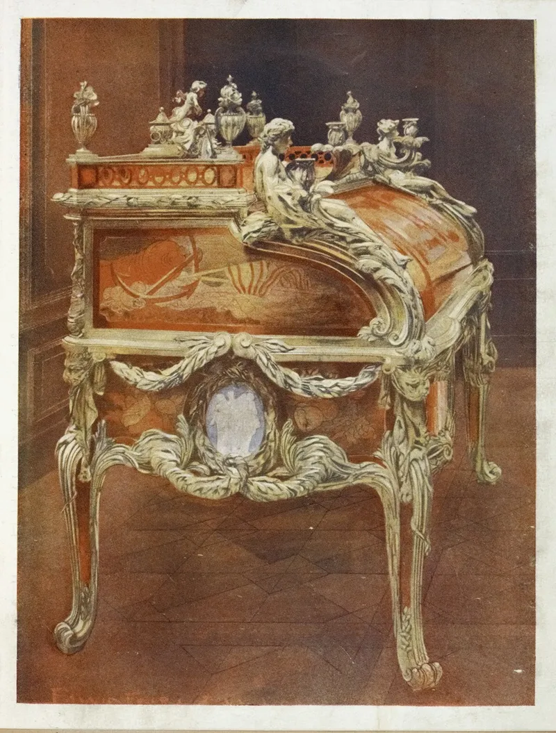 Bureau Du Roi Louis Xv French Tansitional Louis Xv Xvi Style Wall Art by Edwin Foley - High-Resolution Digital Print