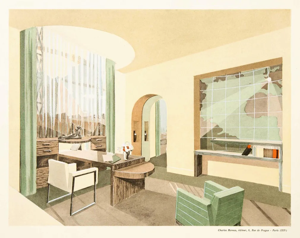 Bureau Pour Mme L Du Stic B Wall Art by Lucie Renaudot - High-Resolution Digital Print