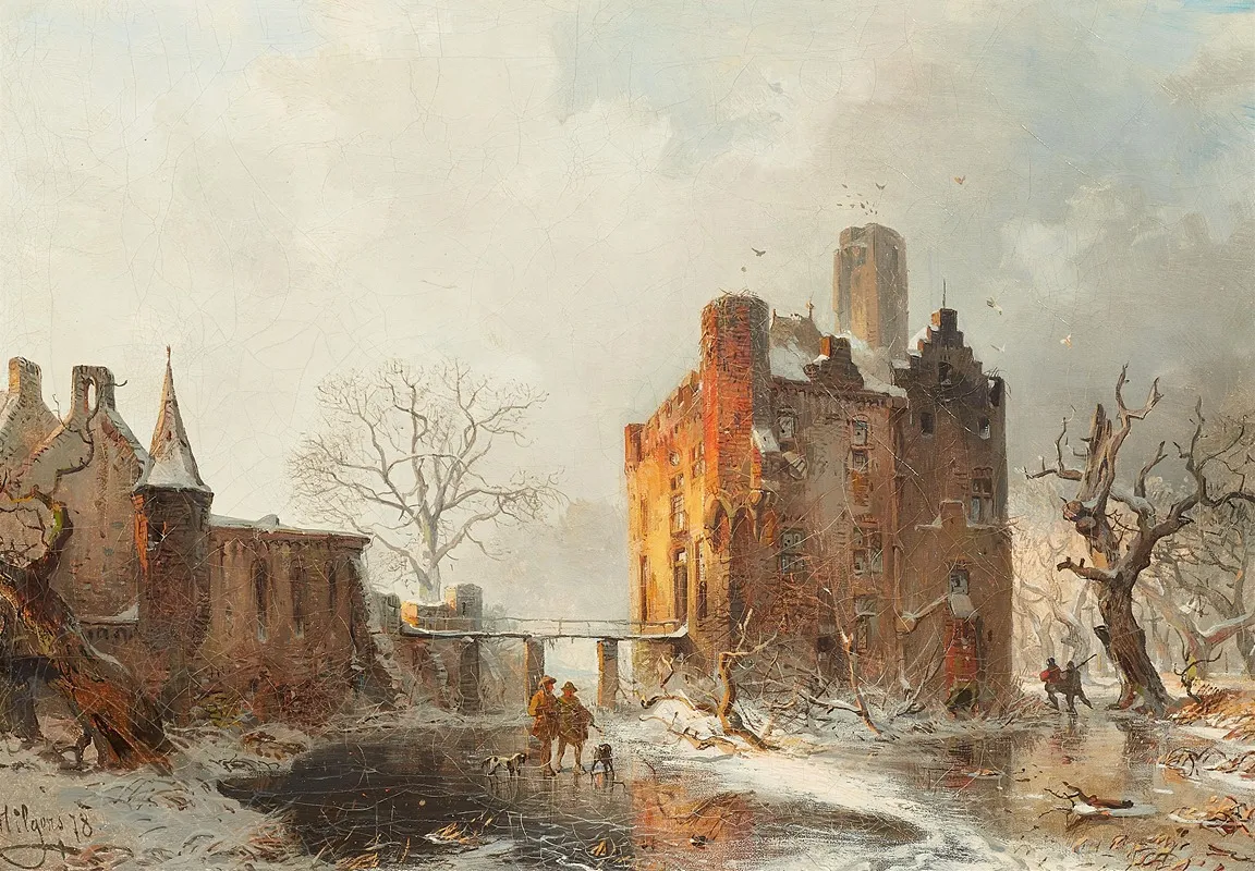 Burg Doornenburg Im Winter