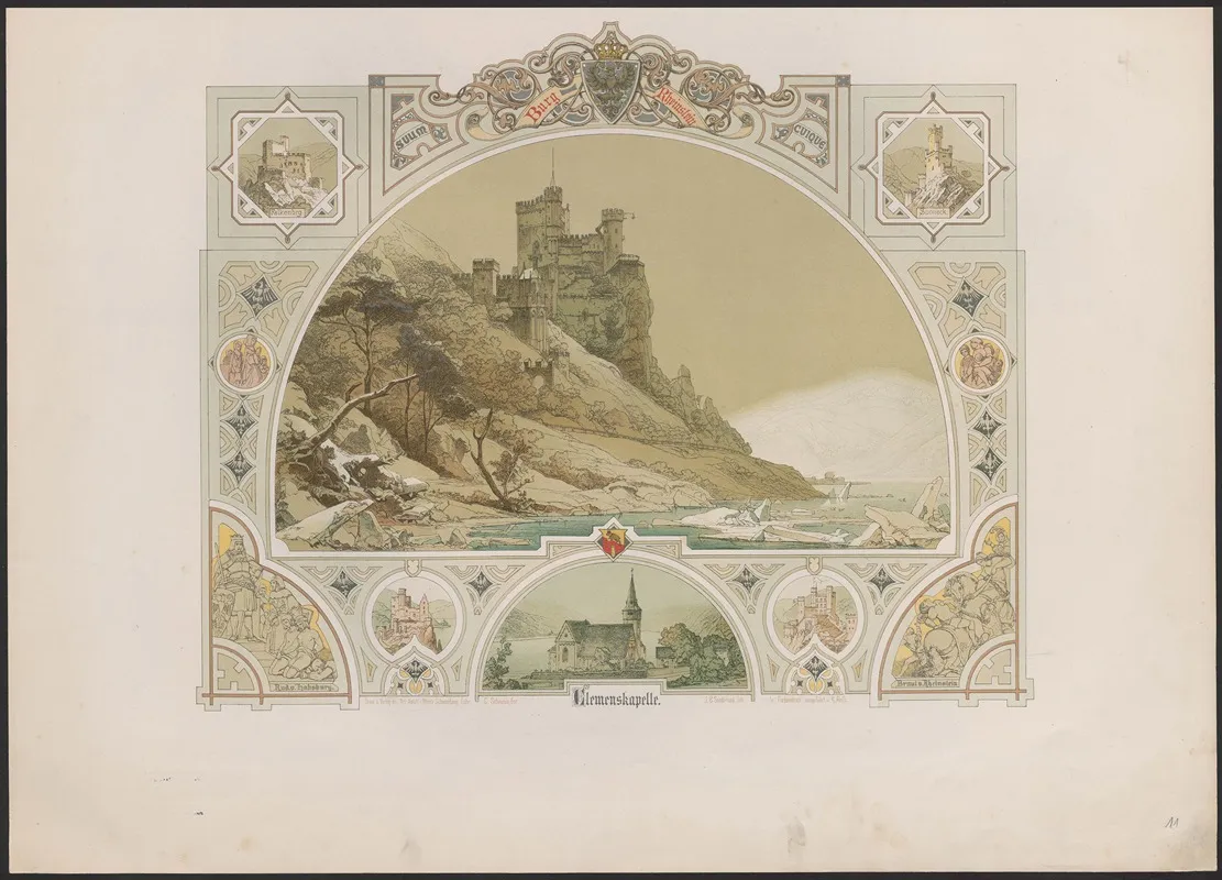 Burg Rheinstein Wall Art by Caspar Scheuren - High-Resolution Digital Print