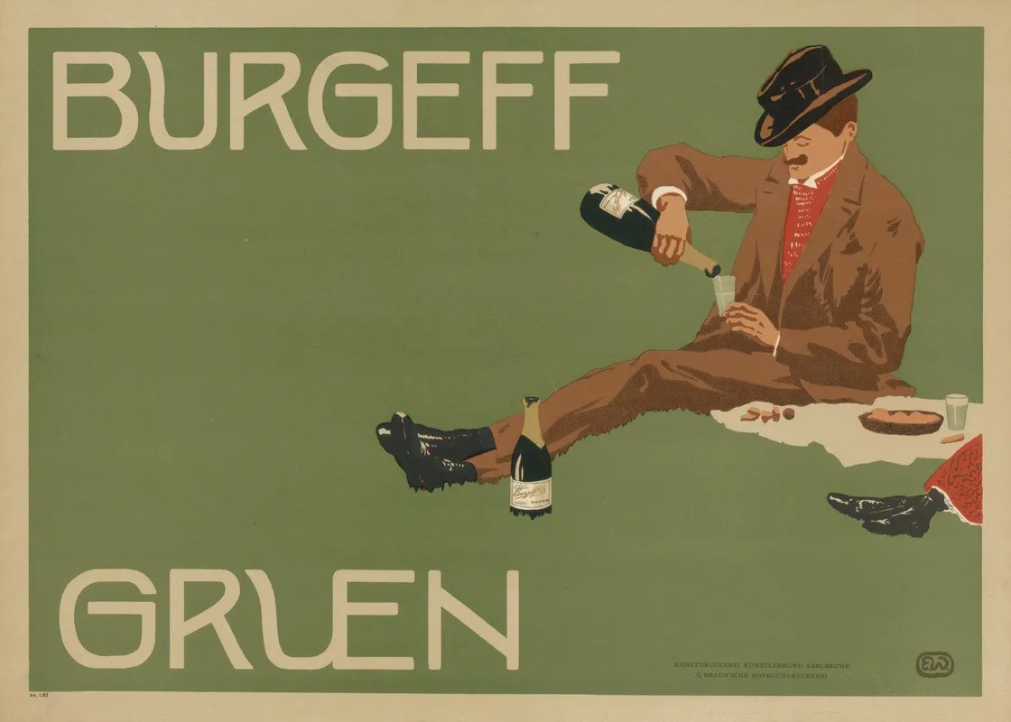 Burgeff Gruen Wall Art by Ernst Wiemann - High-Resolution Digital Print