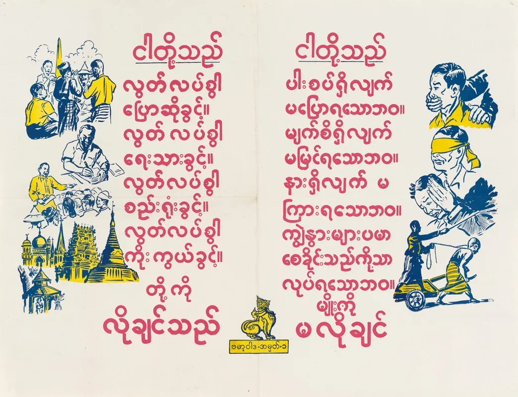 Burma Civil Liberties Poster