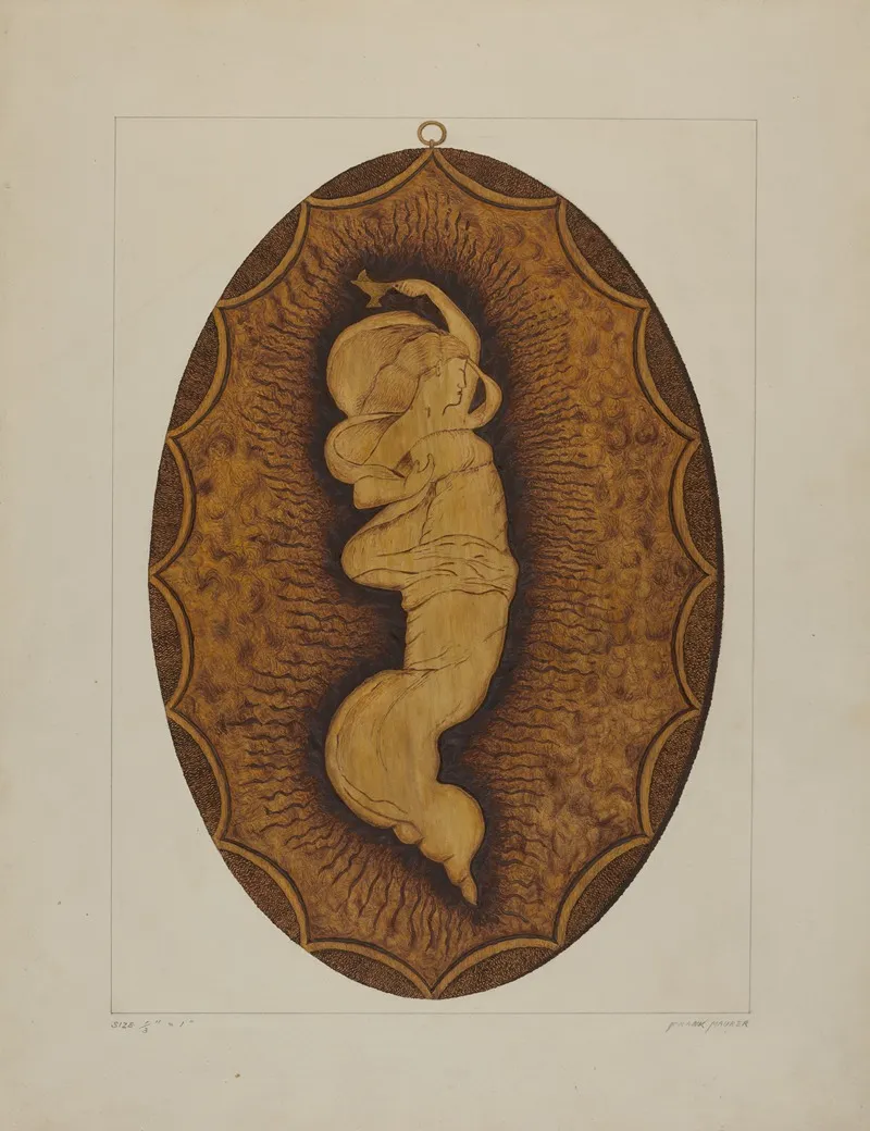 Burnt Plaque Wall Art by Frank Maurer - High-Resolution Digital Print