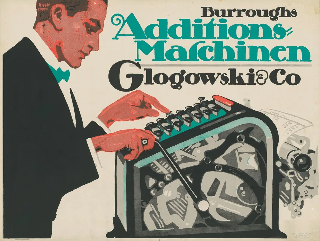 Burroughs Additionsmaschinen Glogowski Co Wall Art by Rotophot - High-Resolution Digital Print