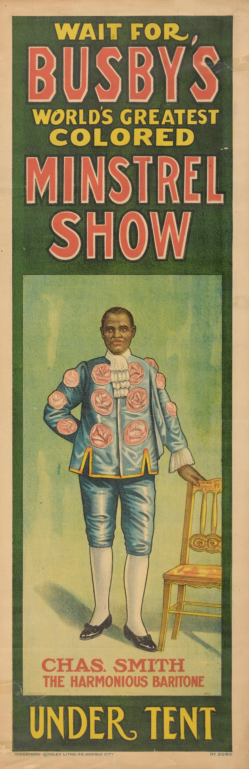 Busbys Minstrel Show Wall Art by Ackermann-Quigley Litho. Co - High-Resolution Digital Print