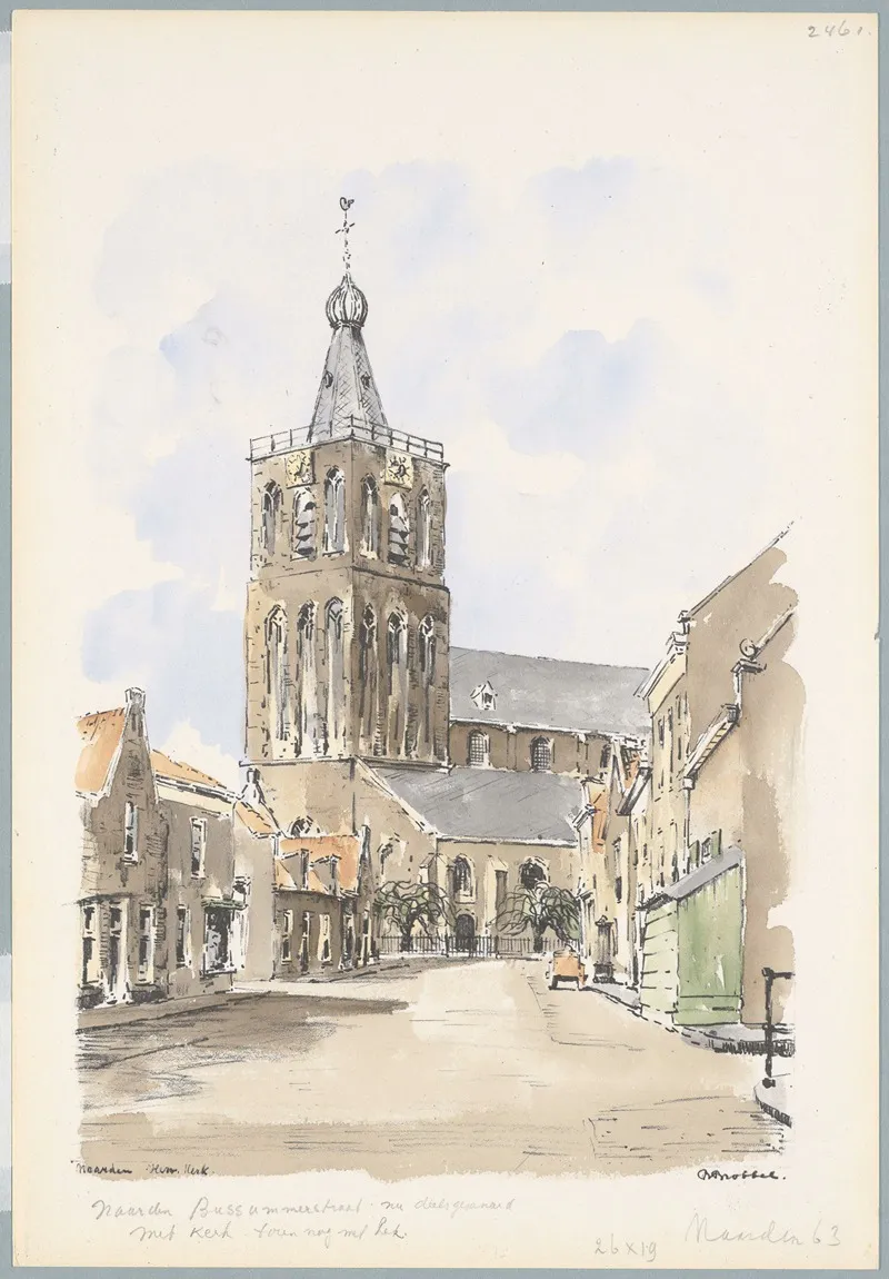 Bussummerstraat Nu Deels Gesaneerd Wall Art by Bob Brobbel - High-Resolution Digital Print