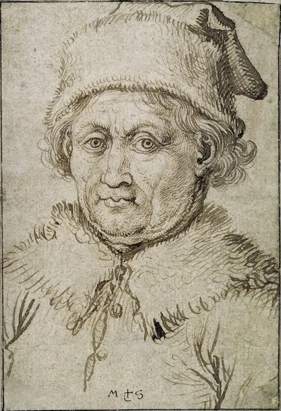 Bust Length Image Of An Old Man With Fur Collar And Hat