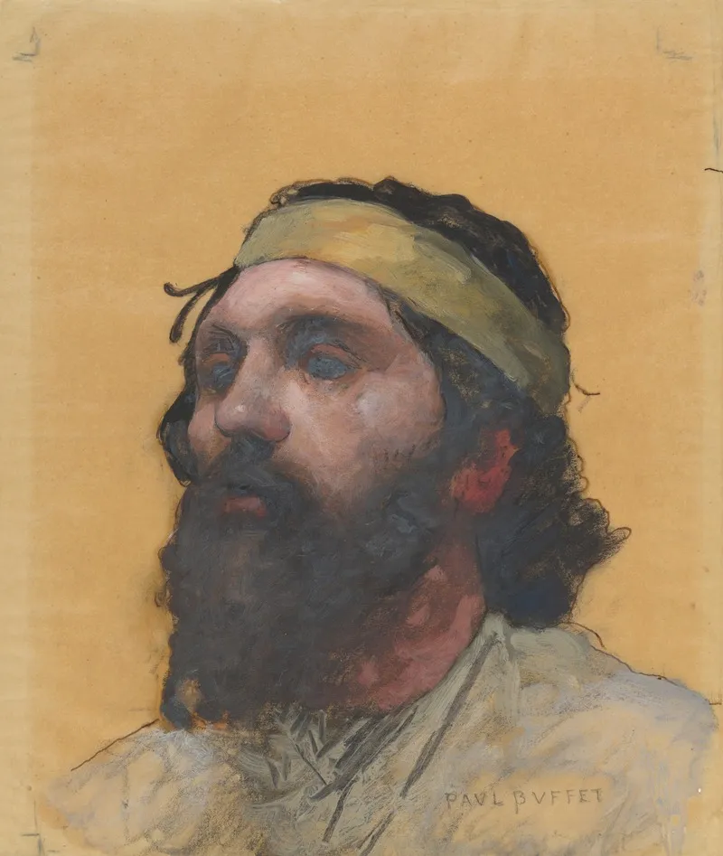 Bust Length Study Of The Blind Homer Wall Art by Paul Buffet - High-Resolution Digital Print