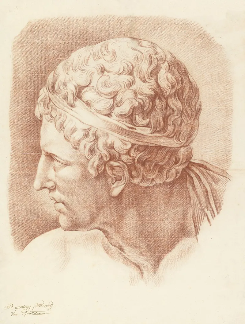 Bust Of A Man 9 Wall Art by Pieter Jacob Questroy - High-Resolution Digital Print