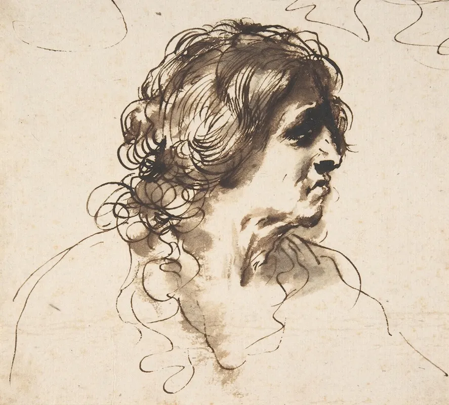 Bust Of A Man Facing Right