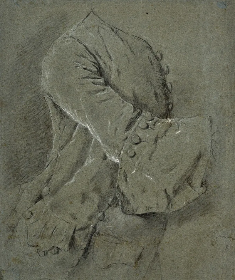 Bust Of A Man Wearing A Velvet Jacket Study For The Portrait Of J B Masse