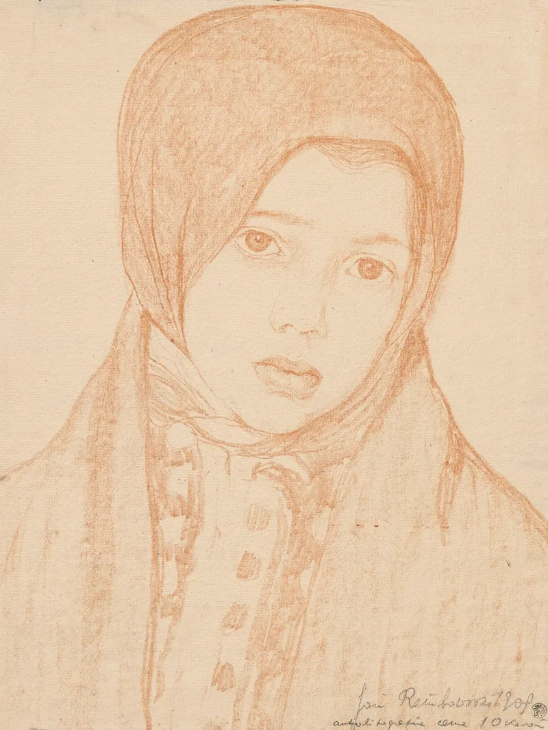 Bust Of A Mountaineer Girl