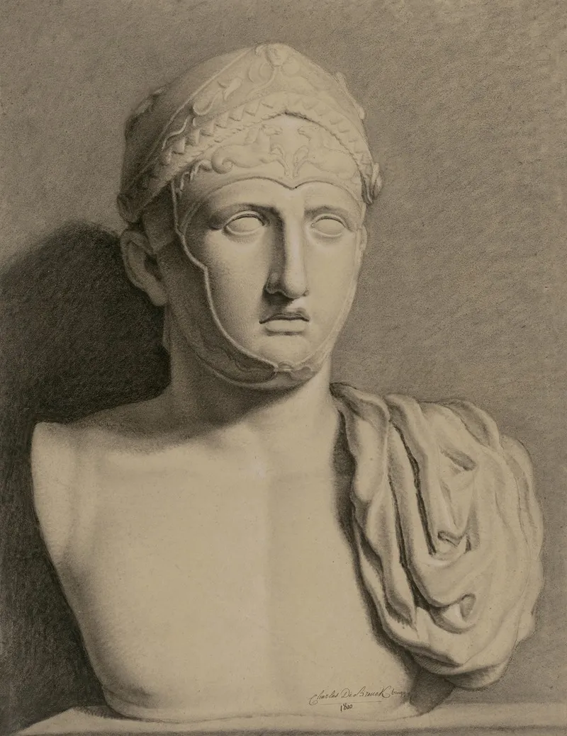 Bust Of A Roman Soldier Wall Art by Charles De Breuck  - High-Resolution Digital Print
