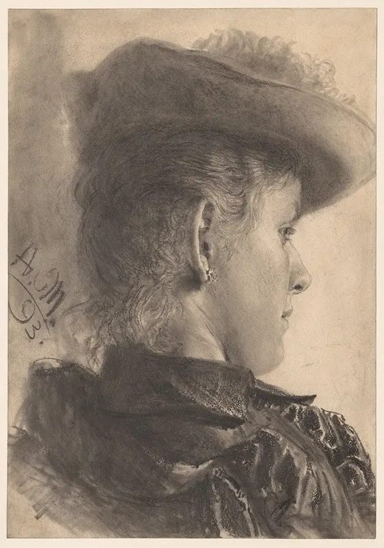 Bust Of A Woman Seen From Behind