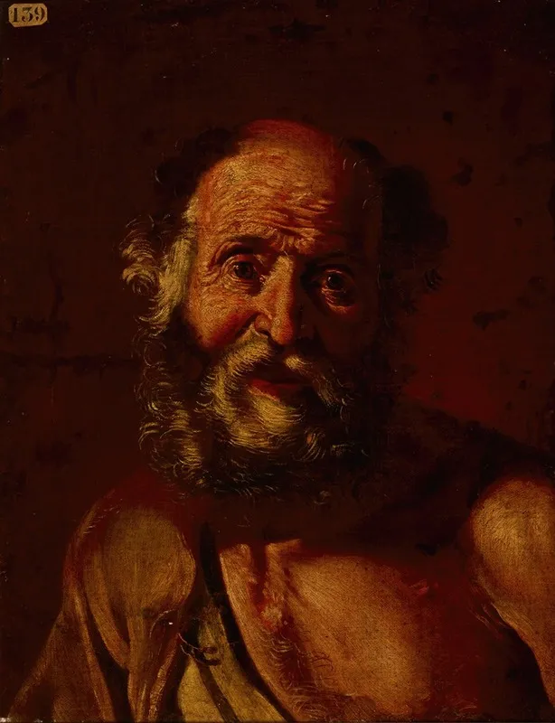 Bust Of An Old Man Head Of A Beggar Wall Art by Pietro Bellotti - High-Resolution Digital Print