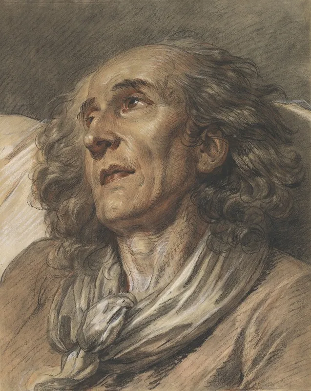 Bust Of An Old Man Wall Art by Jean-Baptiste Greuze - High-Resolution Digital Print