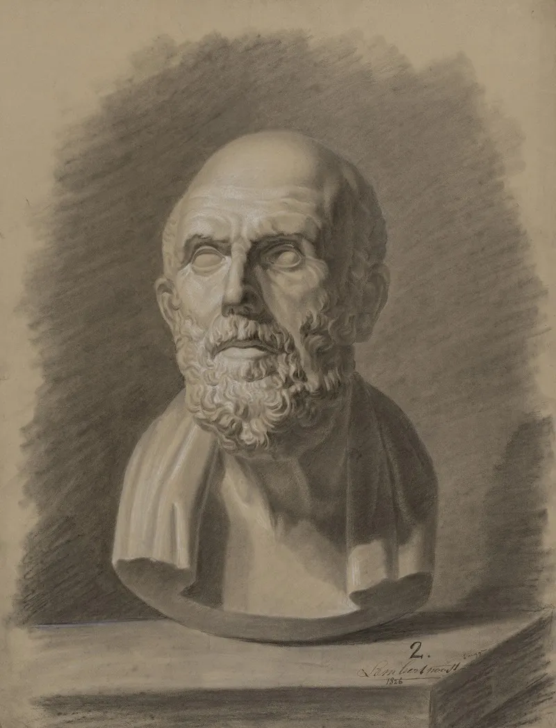 Bust Of Chrysippus 2 Wall Art by Lambert Noos - High-Resolution Digital Print