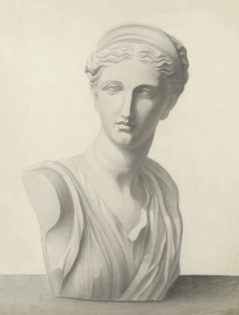 Bust Of Diana 5 Wall Art by Edouard Goethals  - High-Resolution Digital Print