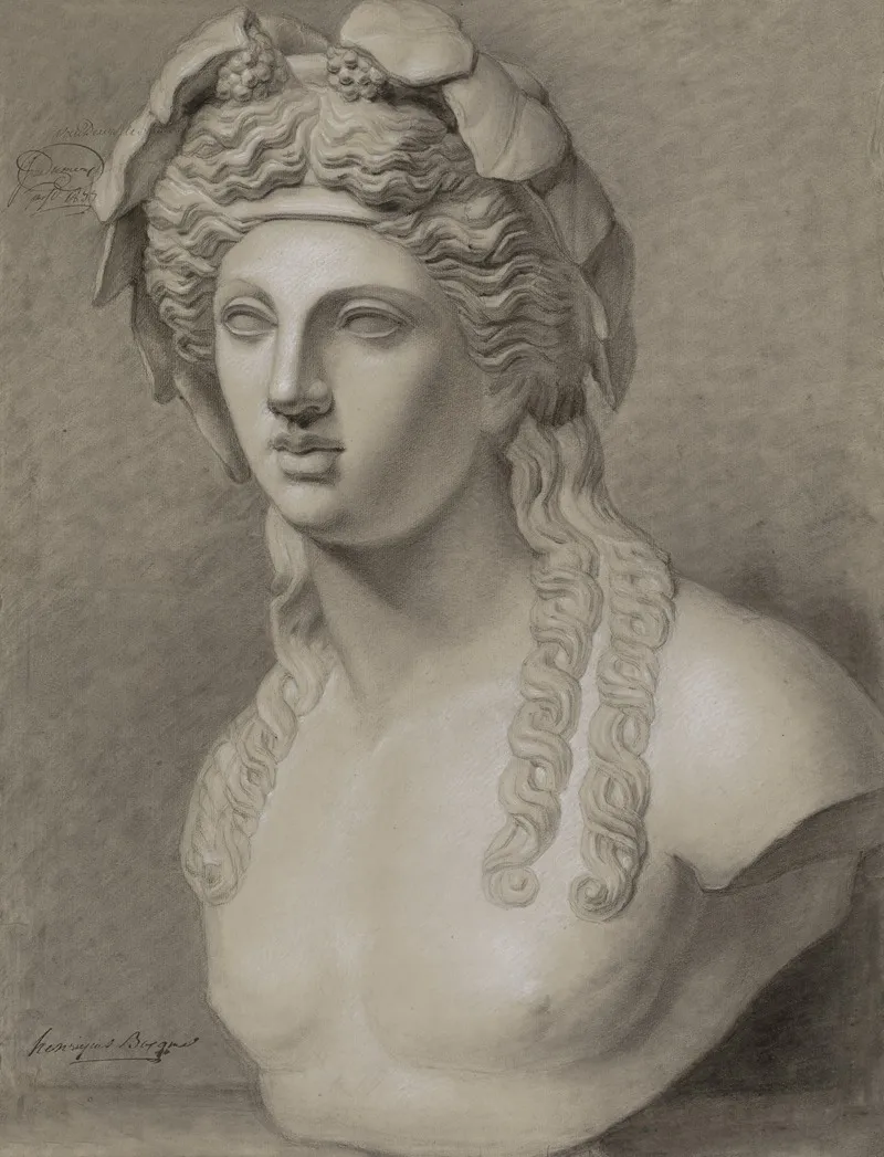 Bust Of Dionysus 3 Wall Art by Henry Jean Becquet  - High-Resolution Digital Print