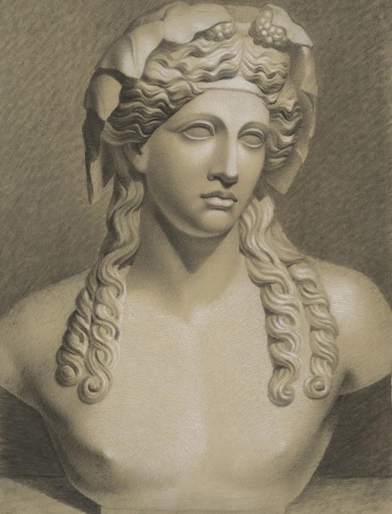 Bust Of Dionysus 5 Wall Art by Louis Rakelboom - High-Resolution Digital Print