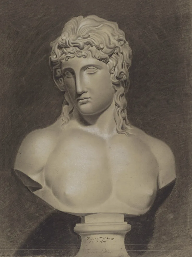 Bust Of Eros Of Centocelle Wall Art by François Pettens  - High-Resolution Digital Print