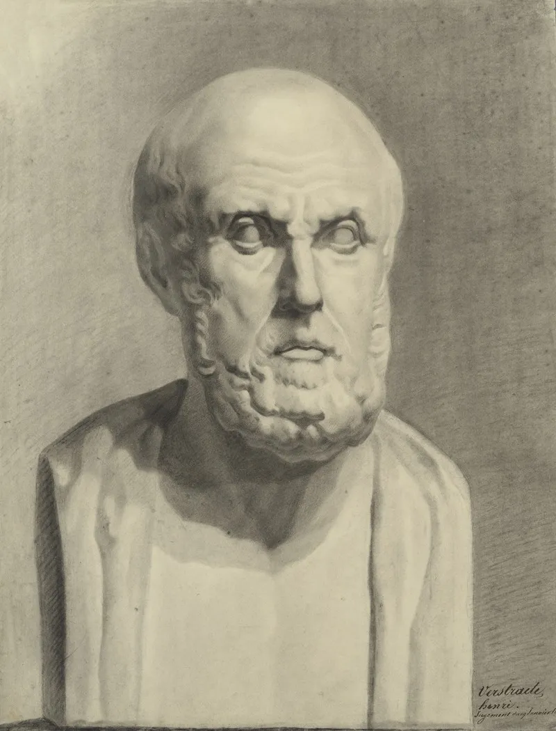 Bust Of Hippocrates 2 Wall Art by Henri Verstraete - High-Resolution Digital Print
