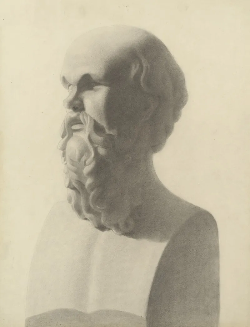 Bust Of Socrates Wall Art by Henri van Hulle - High-Resolution Digital Print