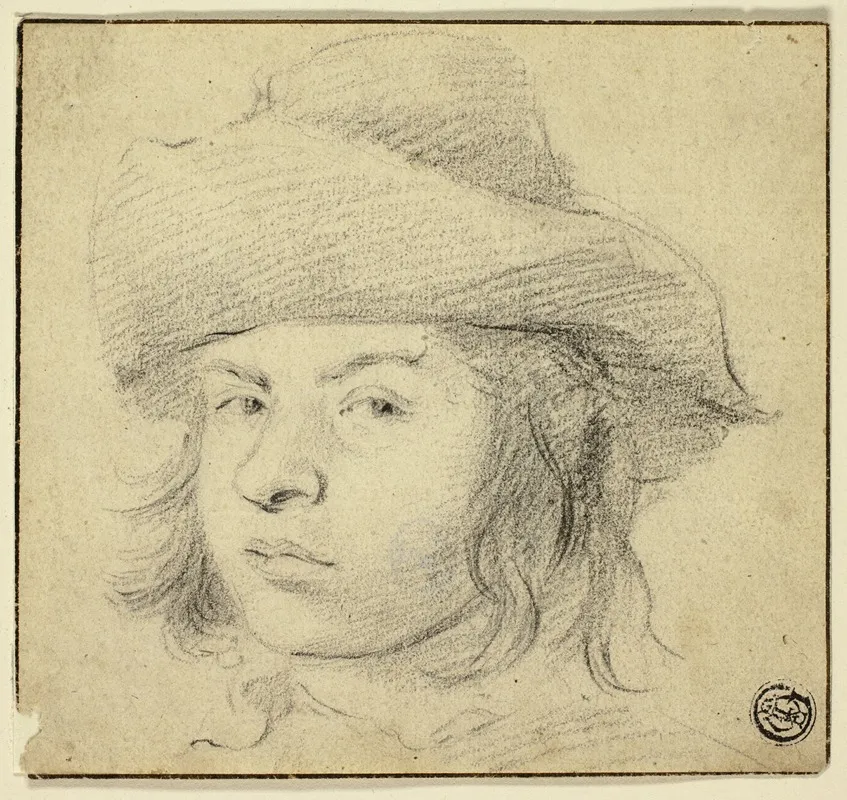 Bust Of Young Man With Hat
